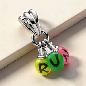 1pcs RUN Pandora x Stranger Things Charm Netflix x Pandora stamped